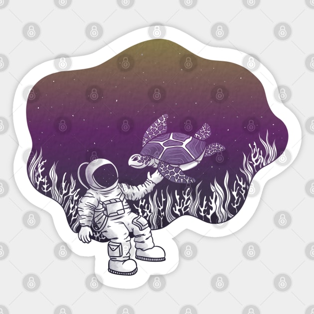 Underwater Astronaut Sticker by Sketchbook ni Abi